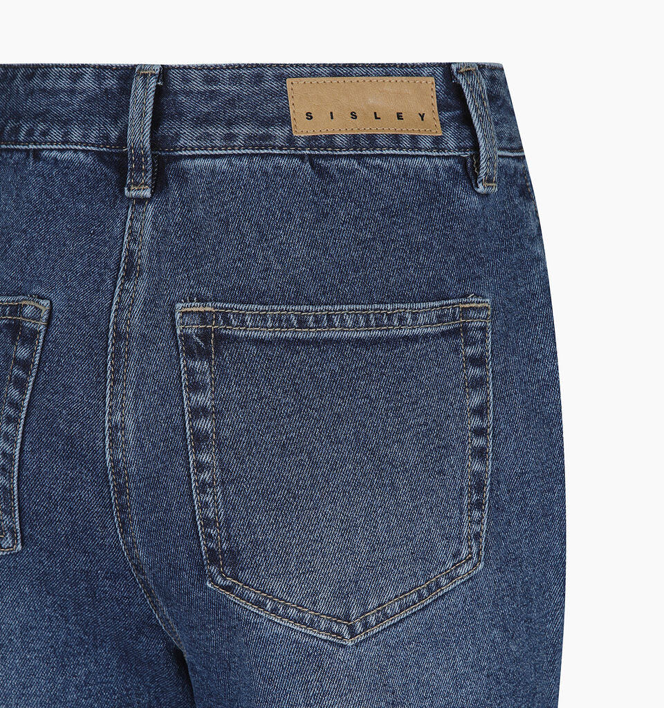 TROUSERS - sisley k jeans flare & bootcuts - Dark Blue | Sisley K image number 4
